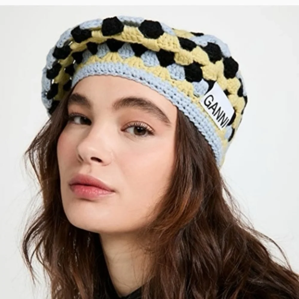 Ganni lambswool crochet